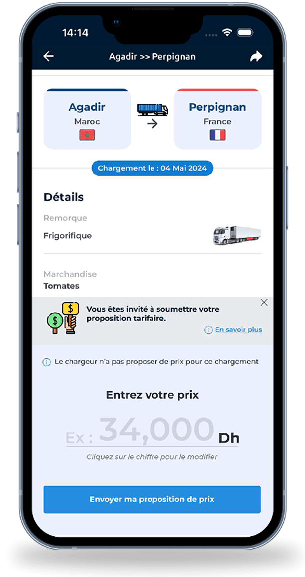 Proposez votre prix